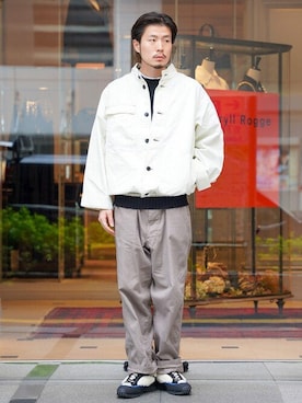 「orslow」｜「アイテム（ブルゾン）」を使った、fennicaさん（メンズ・179cm）の秋コーディネート