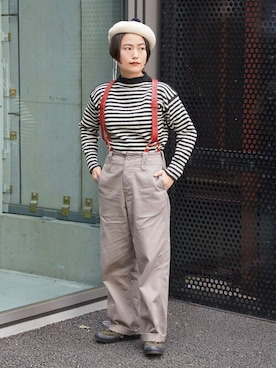 「Buzz Rickson's（バズリクソンズ）のアイテム」を使った、fennicaさん（レディース・152cm）の秋コーディネート