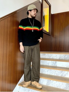 「fennica（フェニカ）のアイテム」を使った、fennicaさん（メンズ・175cm）の秋コーディネート