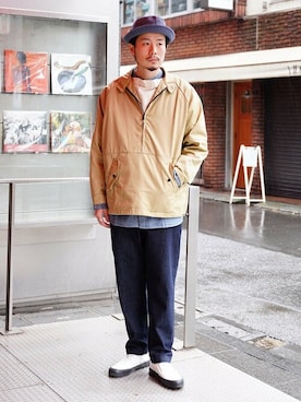 「SUGAR CANE（シュガーケーン）のアイテム」を使った、fennicaさん（メンズ・179cm）の冬コーディネート