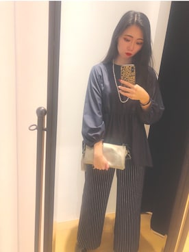 「RAW FUDGE（ローファッジ）のアイテム」を使った、manamiさん（レディース・160cm）の春コーディネート