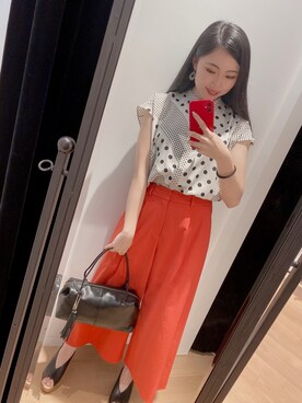 「RAW FUDGE（ローファッジ）のアイテム」を使った、manamiさん（レディース・160cm）の夏コーディネート