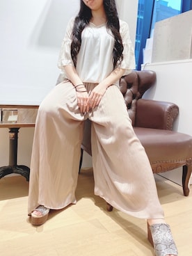 「RAW FUDGE（ローファッジ）のアイテム」を使った、manamiさん（レディース・160cm）の夏コーディネート