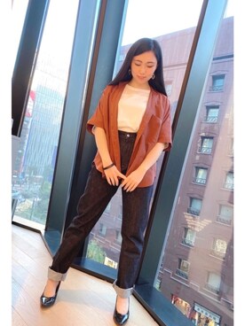「RAW FUDGE（ローファッジ）のアイテム」を使った、manamiさん（レディース・160cm）の夏コーディネート