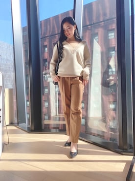 「RAW FUDGE（ローファッジ）のアイテム」を使った、manamiさん（レディース・160cm）の秋コーディネート