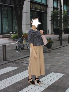 「ガウチョパンツ」｜なみるうさん（レディース・164cm・10代）の夏コーディネート