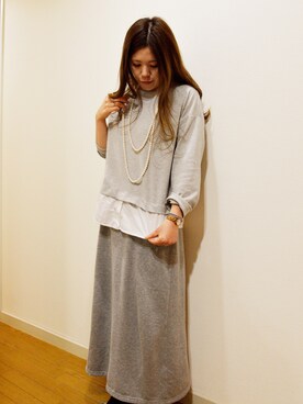 「ma chere Cosette?（マシェールコゼット）のアイテム」を使った、しまちゃんさん（レディース・160cm）の冬コーディネート