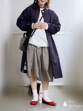 「MACKINTOSH PHILOSOPHY（ﾏｯｷﾝﾄｯｼｭ ﾌｨﾛｿﾌｨｰ）のアイテム（ジャケット/アウター）」を使った、ぱぴさん（レディース・152cm）の春コーディネート