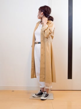 「2018マイベストコーデ」｜「アイテム（トレンチコート）」を使った、まみさん（レディース・152cm）の冬コーディネート