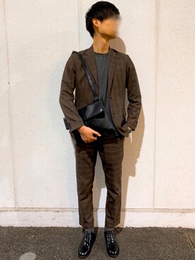 The Suit Company ザ スーツカンパニー のクラッチバッグを使った人気ファッションコーディネート Wear
