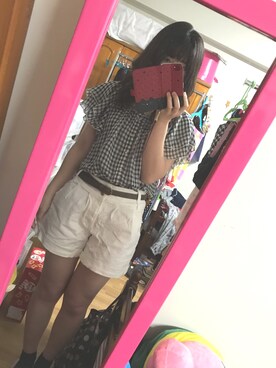 「one way（ワンウェイ）のアイテム（Tシャツ/カットソー、ブラック系）」を使った、10*さん（レディース・163cm）の秋コーディネート