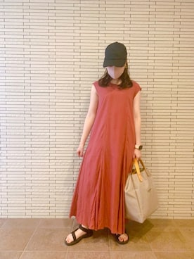 「こども ビームス（コドモビームス）のアイテム」を使った、あやかさん（レディース・150cm）の夏コーディネート