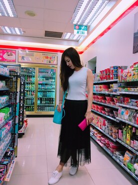 「FOREVER 21」｜「アイテム（財布/小物）」を使った、Cathy/千千さん（レディース・157cm）の春コーディネート