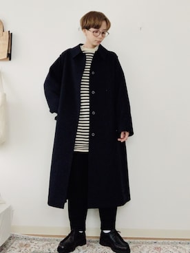 「MACKINTOSH PHILOSOPHY（ﾏｯｷﾝﾄｯｼｭ ﾌｨﾛｿﾌｨｰ）のアイテム（ジャケット/アウター）」を使った、kinoko.さん（レディース・157cm）の冬コーディネート