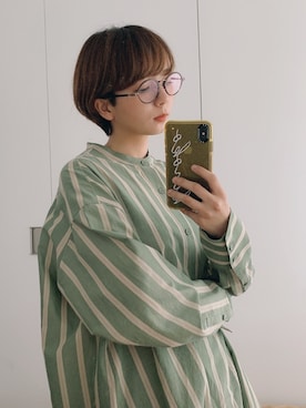 「susuri（ススリ）のアイテム」を使った、kinoko.さん（レディース・157cm）の春コーディネート