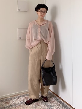 「susuri（ススリ）のアイテム」を使った、kinoko.さん（レディース・157cm）の夏コーディネート