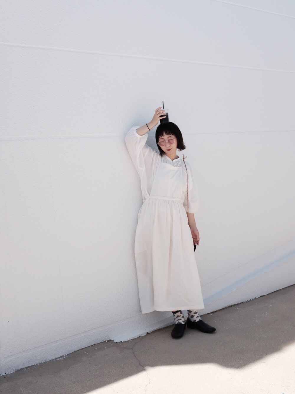「tandeyのアイテム（シューズ、ブラック系）」を使った、satouさん（レディース・158cm）の秋コーディネートの1枚目の写真