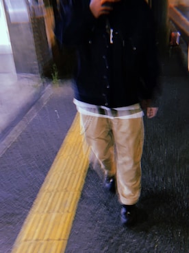 「COOTIE」｜「アイテム（ジャケット/アウター）」を使った、unityさん（メンズ・175cm）の春コーディネート