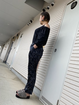 「秋のブラウンスタイル」｜「アイテム（アクセサリー）」を使った、よぉーこさん（レディース・158cm）の秋コーディネート
