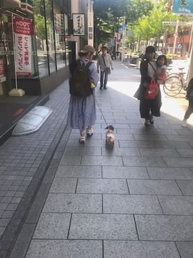 「ny（エヌワイ）のアイテム（帽子）」を使った、♡miiiya◟̆◞̆♡さん（レディース・162cm）の夏コーディネート