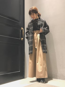 MIHO.さん（レディース・156cm）の冬コーディネート
