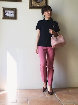 「PLST（プラステ）のアイテム」を使った、Reiさん（レディース・150cm）の秋コーディネート