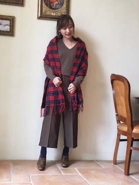 「ICB（アイシービー）のアイテム」を使った、Reiさん（レディース・150cm）の秋コーディネート