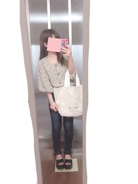 「niko and...（ニコアンド）のオリジナルスクエアメッシュウォッチ（アナログ腕時計）」を使った、ななぴんさん（レディース・149cm）の秋コーディネート