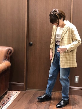 「NOMBRE IMPAIR（ノンブルアンペール）のアイテム（ドレスシューズ）」を使った、saegusa.さん（レディース・151cm）の夏コーディネート