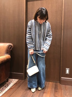「NOMBRE IMPAIR（ノンブルアンペール）のアイテム（パンプス）」を使った、saegusa.さん（レディース・151cm）の冬コーディネート