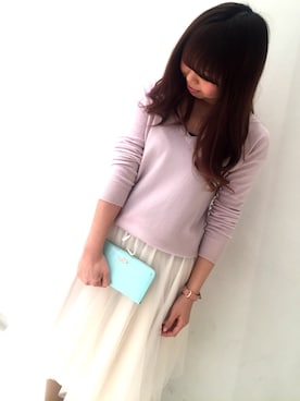 「Samantha Thavasa Petit Choice（サマンサタバサ　プチチョイス）のアイテム（財布/小物）」を使った、つむちゃん(・ω・)さん（レディース・156cm）の春コーディネート
