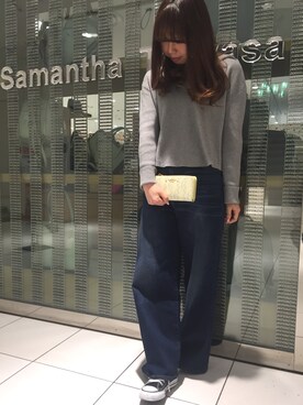 「Samantha Thavasa Petit Choice（サマンサタバサ　プチチョイス）のアイテム（財布/小物）」を使った、つむちゃん(・ω・)さん（レディース・156cm）の春コーディネート