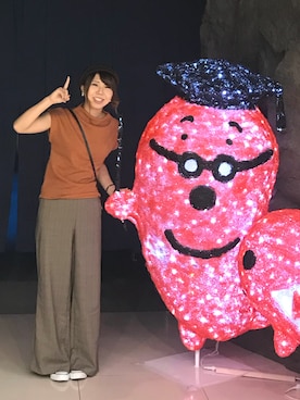「グレンチェック」｜「アイテム（キャスケット）」を使った、つむちゃん(・ω・)さん（レディース・156cm）の秋コーディネート