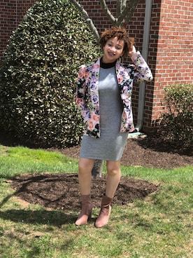 「blazer」｜「アイテム（ブーティ）」を使った、Catirraさん（レディース・155cm）の春コーディネート