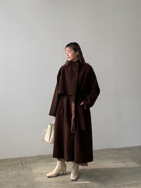 「LIAN（リアン）のアイテム（その他アウター）」を使った、Lianさん（レディース・157cm）の夏コーディネート