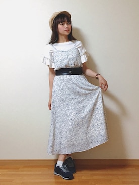 「ドラフトマジェ」｜まつばら さきさん（レディース・161cm）の夏コーディネート