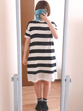 「アイテム（ワンピース/ドレス）」を使った、juriさん（レディース・159cm）の夏コーディネート