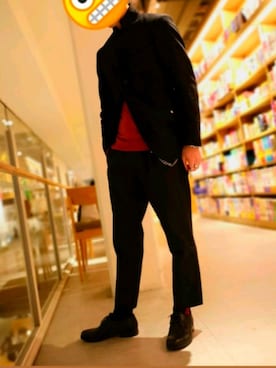 「ATTACHMENT（アタッチメント）のアイテム（アクセサリー）」を使った、Eveさん（メンズ・169cm）の冬コーディネート