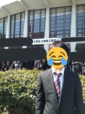 「TAKA-Q（タカキュー）のアイテム（フォーマルスーツ/小物）」を使った、季節のお野菜さん（メンズ・173cm）の春コーディネート