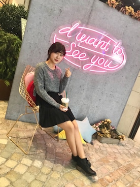 「アイテム（ブーティ）」を使った、KIWIさん（レディース・164cm・10代）の秋コーディネート
