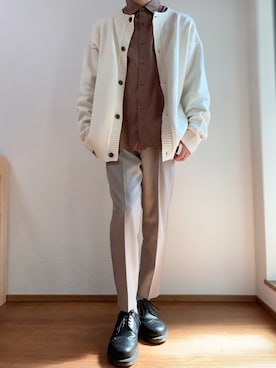 「JUNRED（ジュンレッド）のアイテム（ニット/セーター）」を使った、Takiさん（メンズ・169cm）の春コーディネート