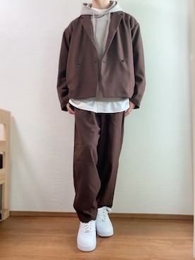 「JOURNAL STANDARD（ジャーナルスタンダード）のアイテム（ジャケット/アウター）」を使った、Takiさん（メンズ・169cm）の春コーディネート