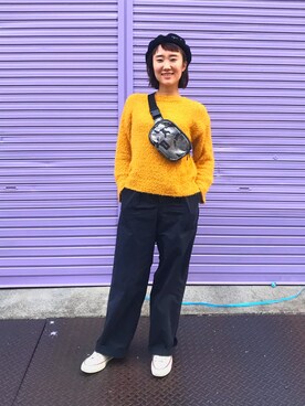 「STATE（ステイト）のアイテム」を使った、TAMさん（レディース・161cm）の冬コーディネート