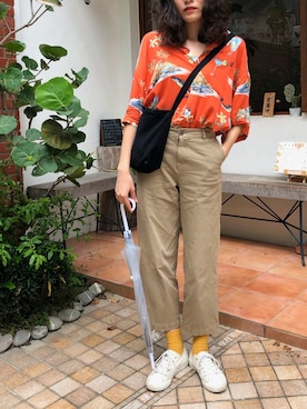 「MUJI」｜「アイテム（その他シューズ）」を使った、Ku’s🇹🇼さん（レディース・167cm）の夏コーディネート