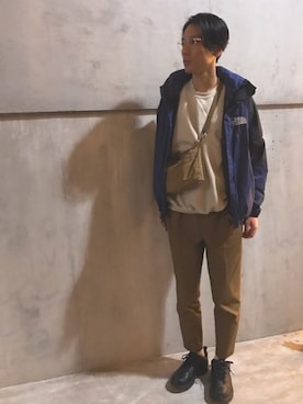 「ESSAY（エッセイ）のアイテム（チノパンツ）」を使った、Pan(MakotoYamazaki)さん（メンズ・186cm）の春コーディネート