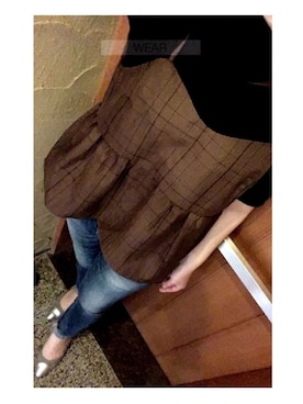 「アイテム（パンプス、グレー系）」を使った、かなこさん（レディース・155cm）の秋コーディネート