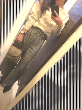 「Daniel Wellington（ダニエルウェリントン）の【Daniel Wellington】レザーバンド３６ＭＭ（アナログ腕時計）」を使った、_love_shさん（レディース・163cm）の春コーディネート