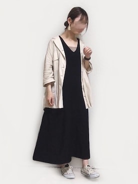「アイテム（ワンピース/ドレス）」を使った、まかろにさん（レディース・158cm・10代）の夏コーディネート