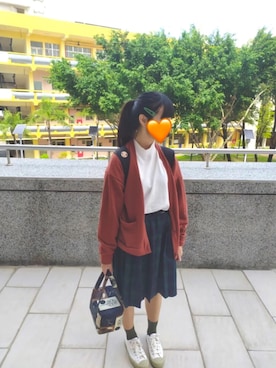 「VANS（バンズ）のアイテム（バックパック/リュック）」を使った、Noeliaさん（レディース・155cm）の秋コーディネート