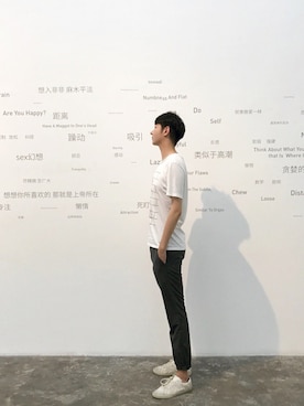 「sandro（サンドロ）のアイテム」を使った、Frostyさん（メンズ・188cm）の夏コーディネート